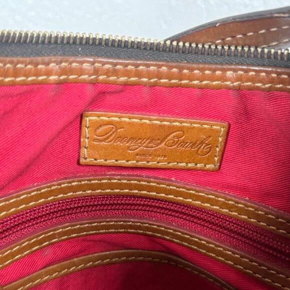 Dooney & Bourke Margot Signature 1975 Canvas Leather Crossbody Shoulder Bag - Picture 14 of 14